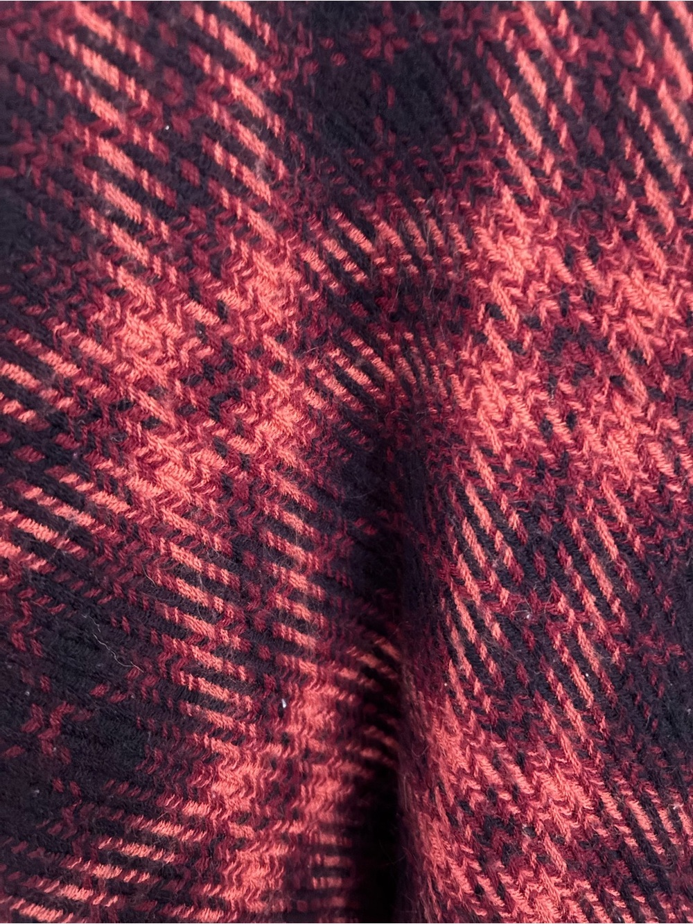 Loft Plaid Shawl - Picture 4 of 5